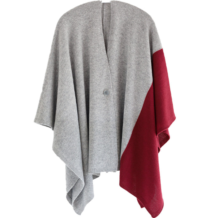 3色】SAIFUKU(サイフク)mino(ミノ) tate 羽織るポンチョ ツートン