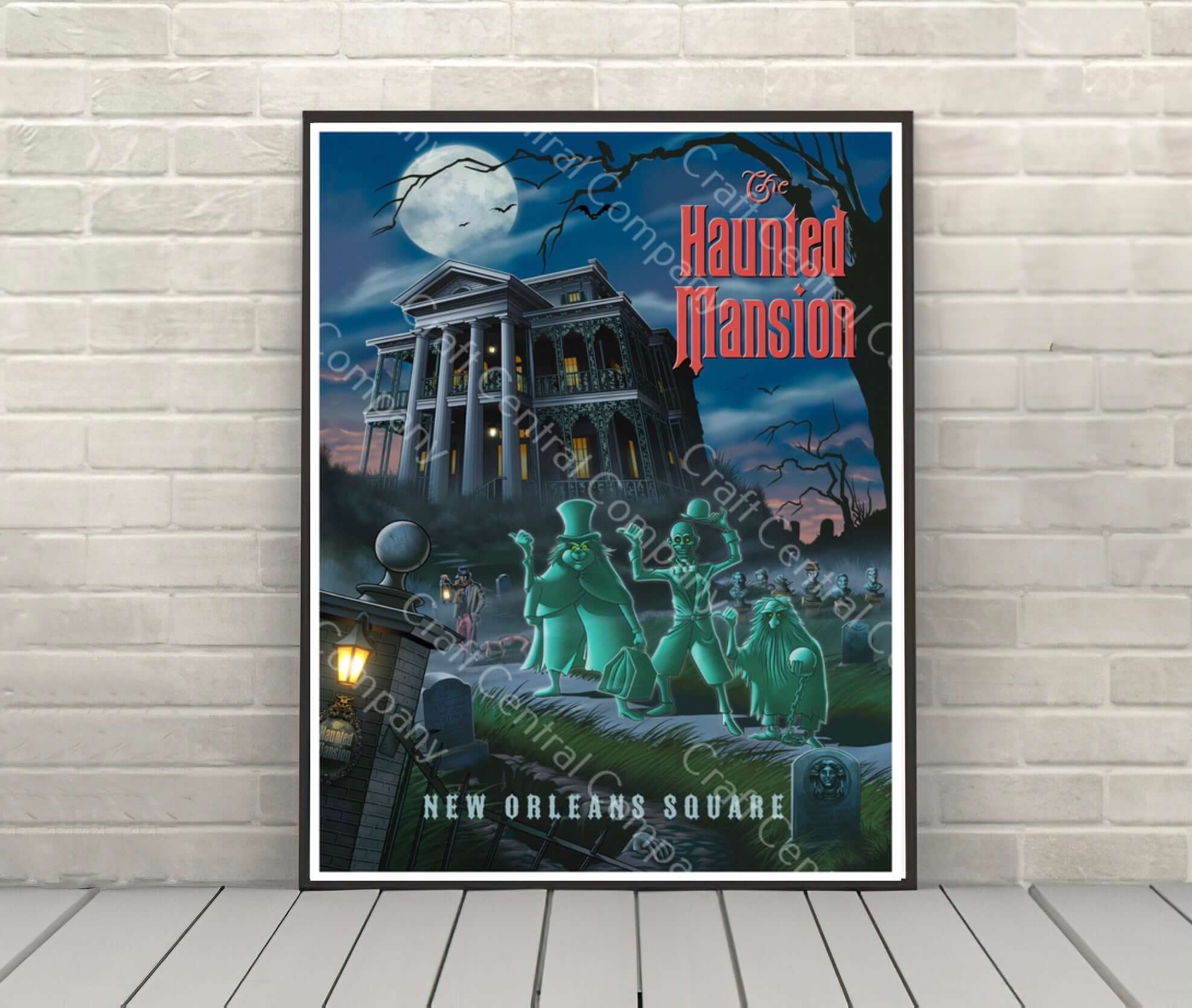 Haunted Mansion Vintage Disney Attraction Poster – CraftCentralCompany