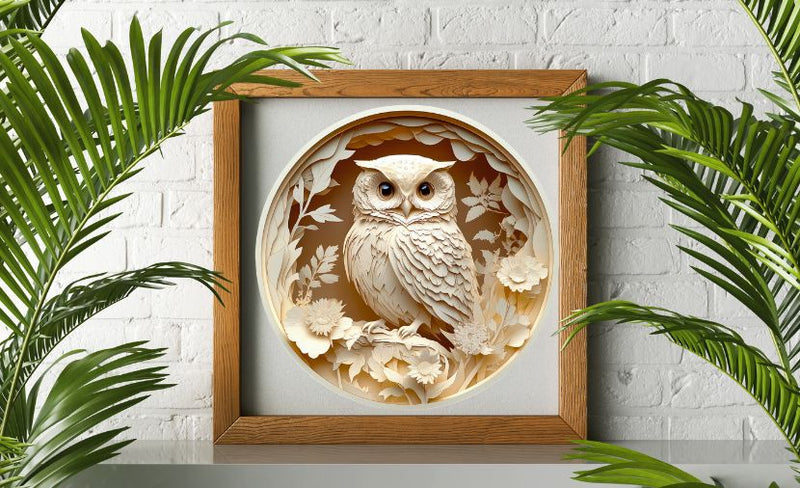 TRIGSAWパズル OWL フクロウ 多重層木製パズル インテリア TRIGSAW