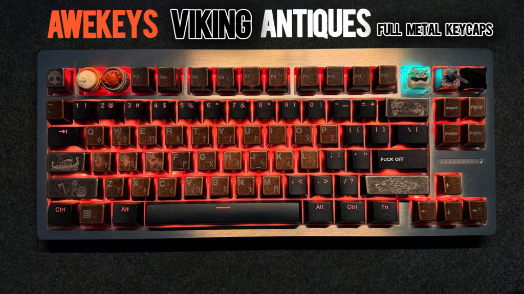 Awekeys Viking Antiques Metal Keycaps Review: The Coolest Keycaps