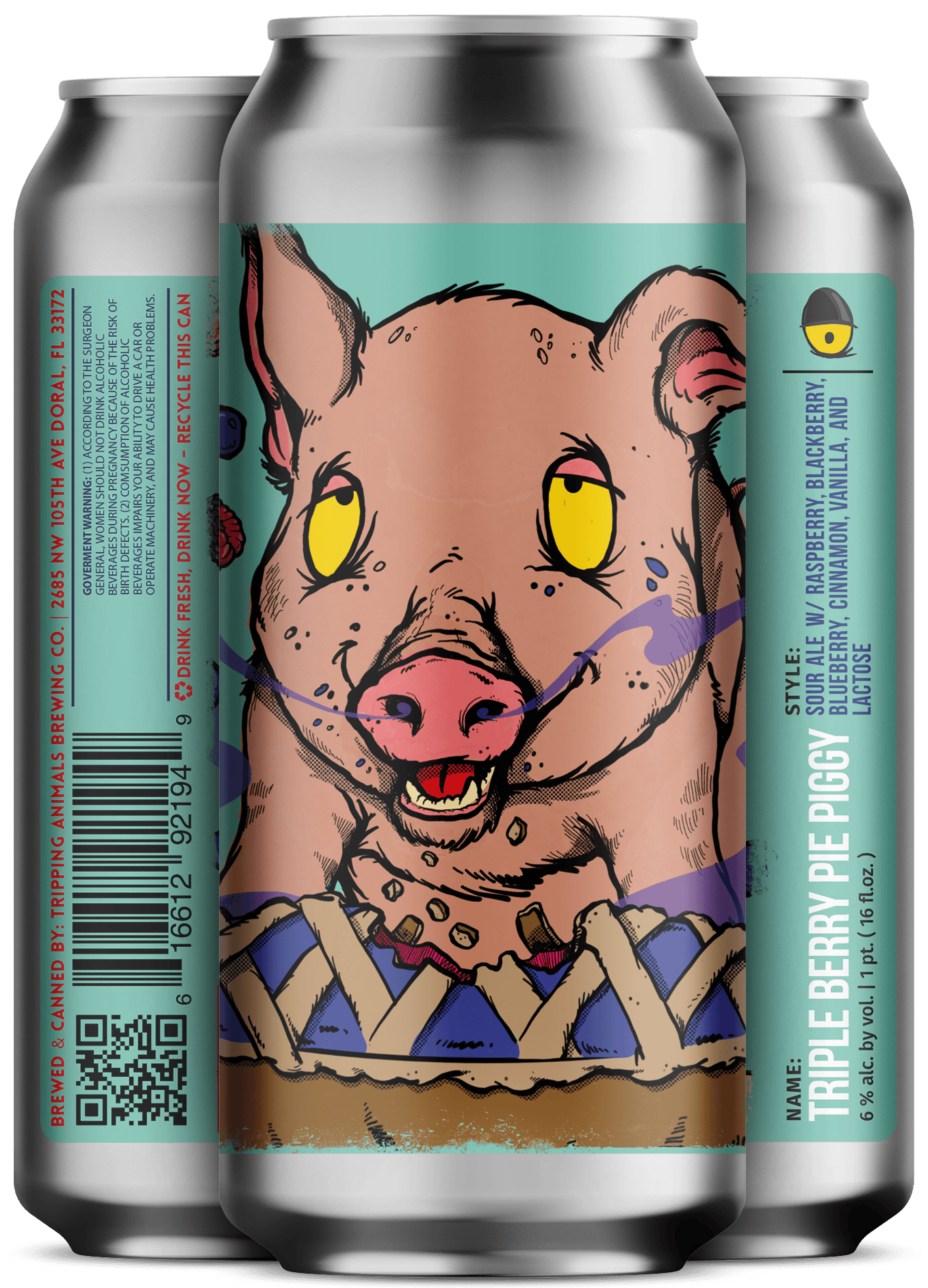 Triple Berry Pie Piggy | Tripping Animals