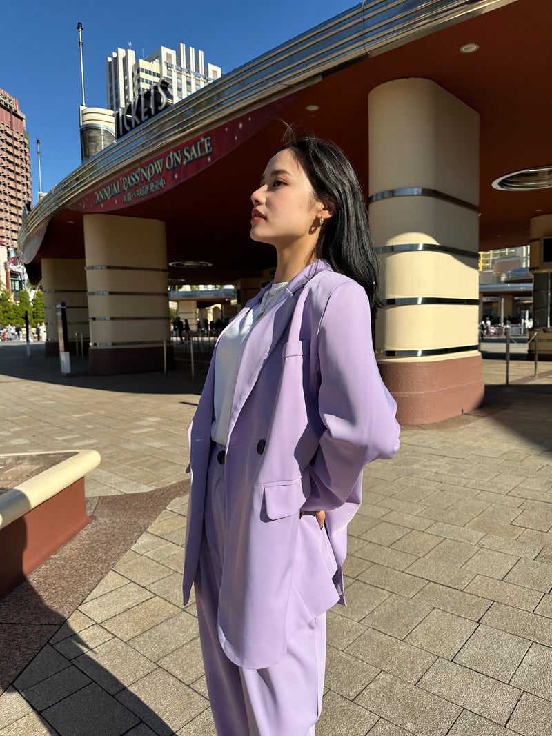 パープルジャケットセットアップ DPB47185 – CRAMMY