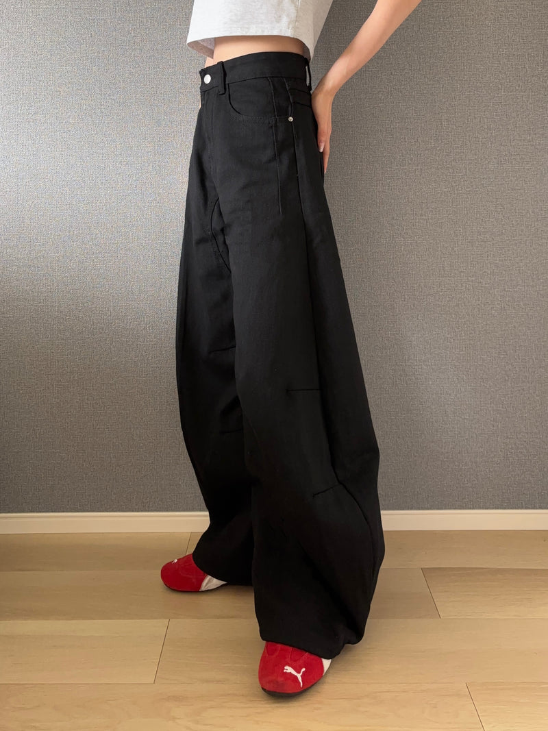 ブラックバルーンデニムパンツ DPB88031 – CRAMMY