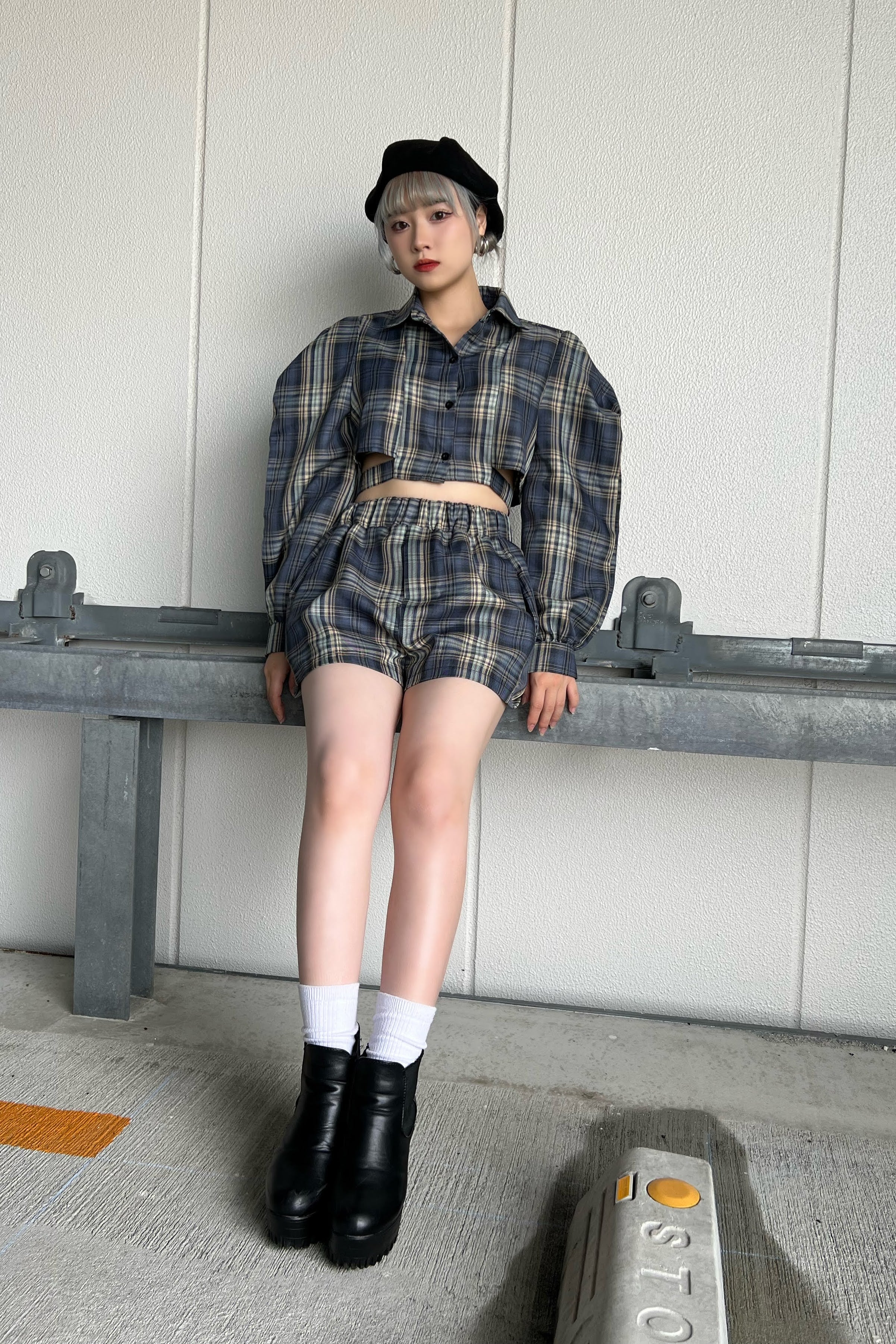 チェックシャツショートパンツセットアップ DPA89038 – CRAMMY