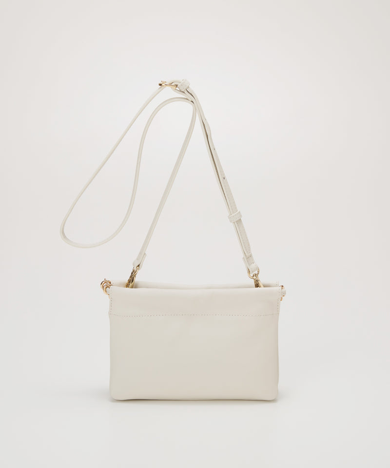 スムース レザー チェーン付き スワローマチ ミニ ショルダー バッグ