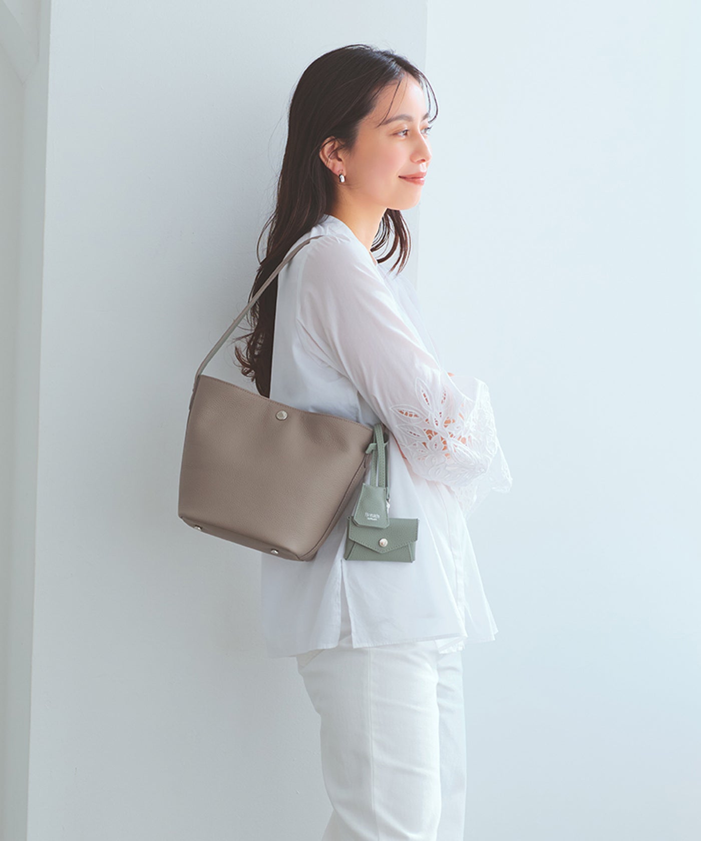 DUAL デュアル シュリンクレザー バイカラー 2way ワンハンドル