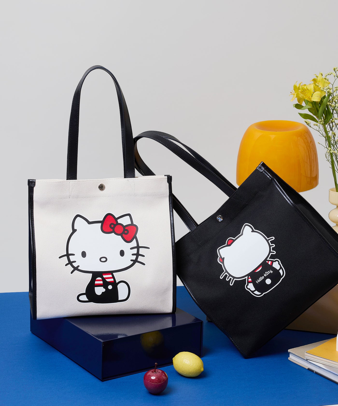 HELLO KITTY × Breath TOPKAPI プリント キャンバス レザー コンビ