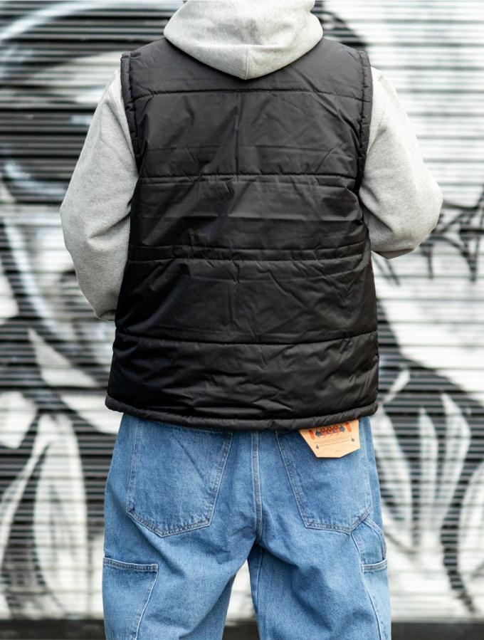 ビッグサイズ対応の定番中綿ベスト!! パーカーとの相性抜群!! PRO CLUB