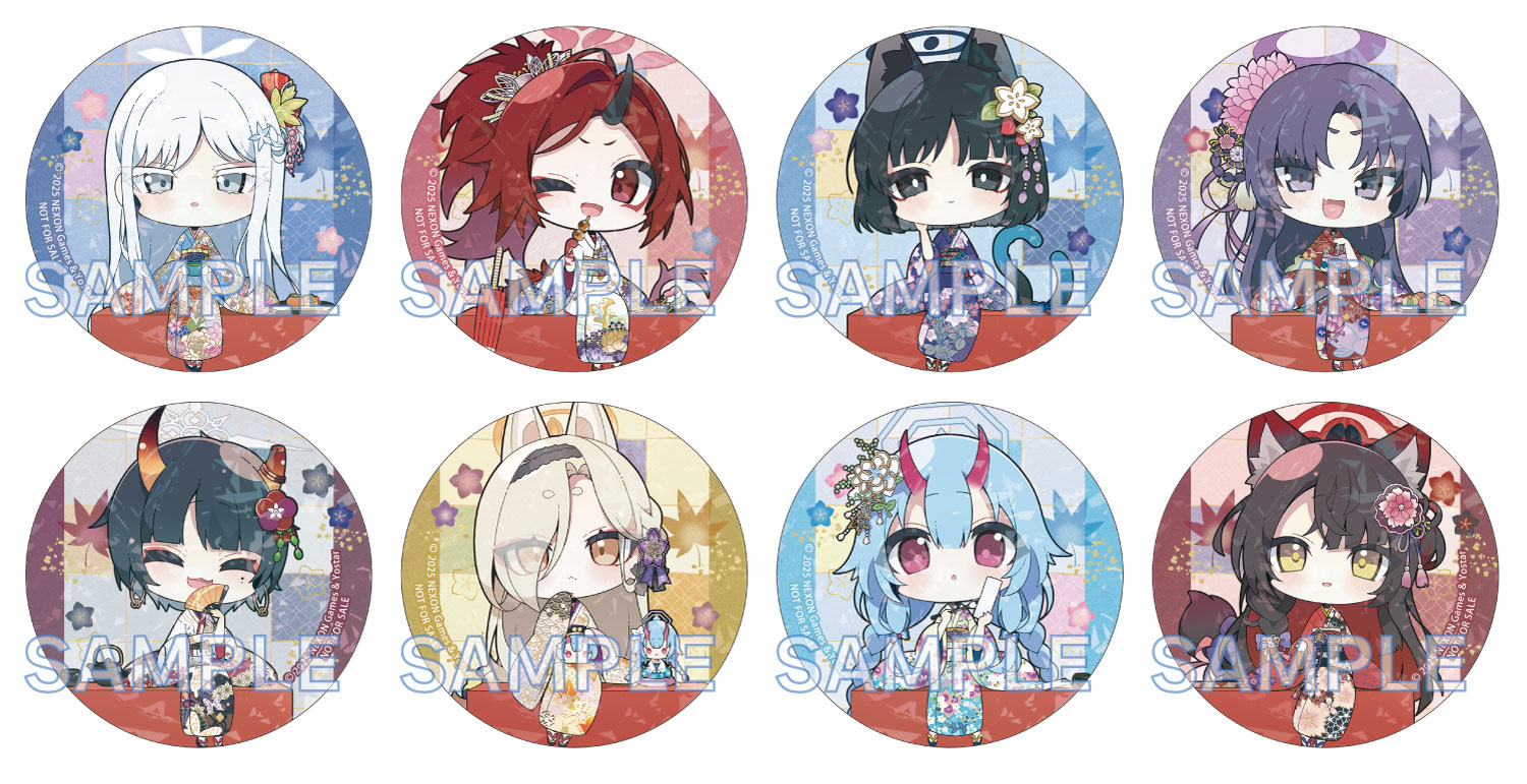 ブルーアーカイブ ブルアカ 京都 コースター コンプリート 8枚 ブルー