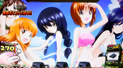 パチスロ ガールズ&パンツァーG～これが私の戦車道です!～｜通常時の