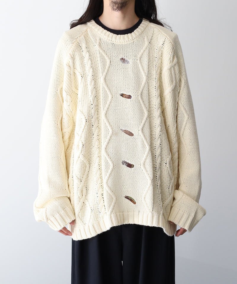 EMBROIDERY CABLE STICH KNIT - ANCELLM – C THE C