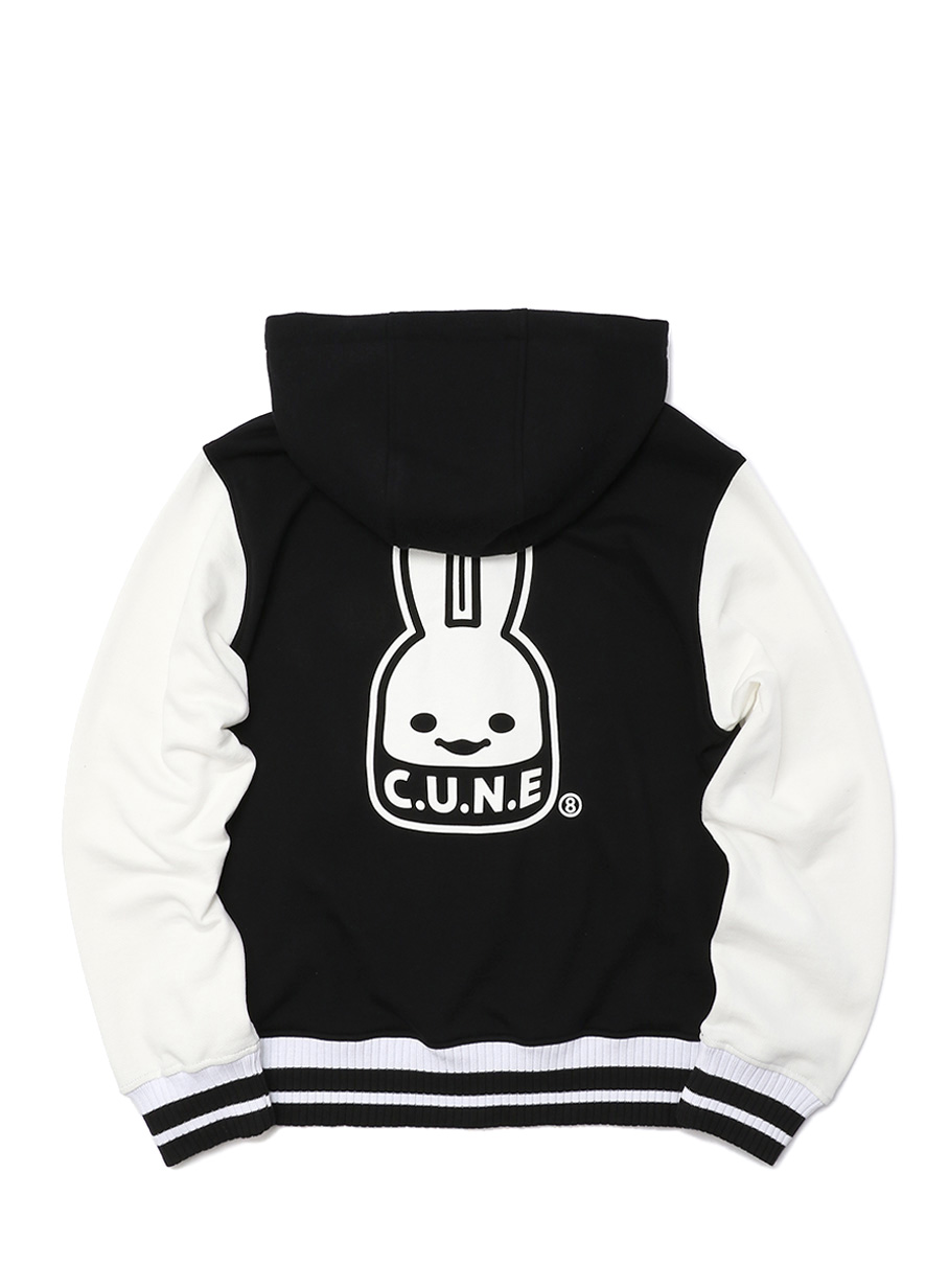裏毛のフードスタジャン C.U.N.Eウサギ｜ウサギがいる｜CUNE ONLINE STORE