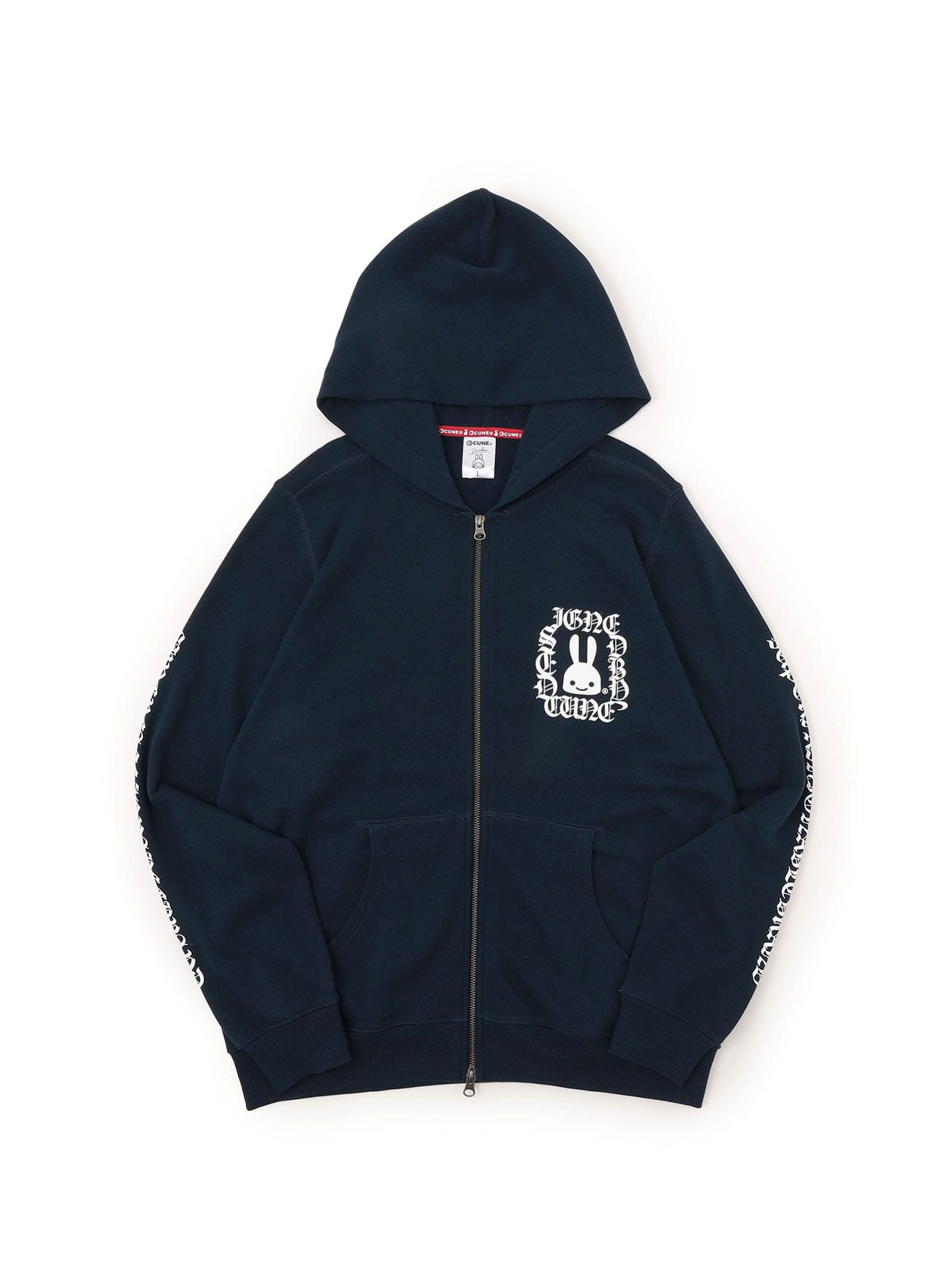 CUNE ZIP PARKA かっこいい文字｜ウサギがいる｜CUNE ONLINE STORE