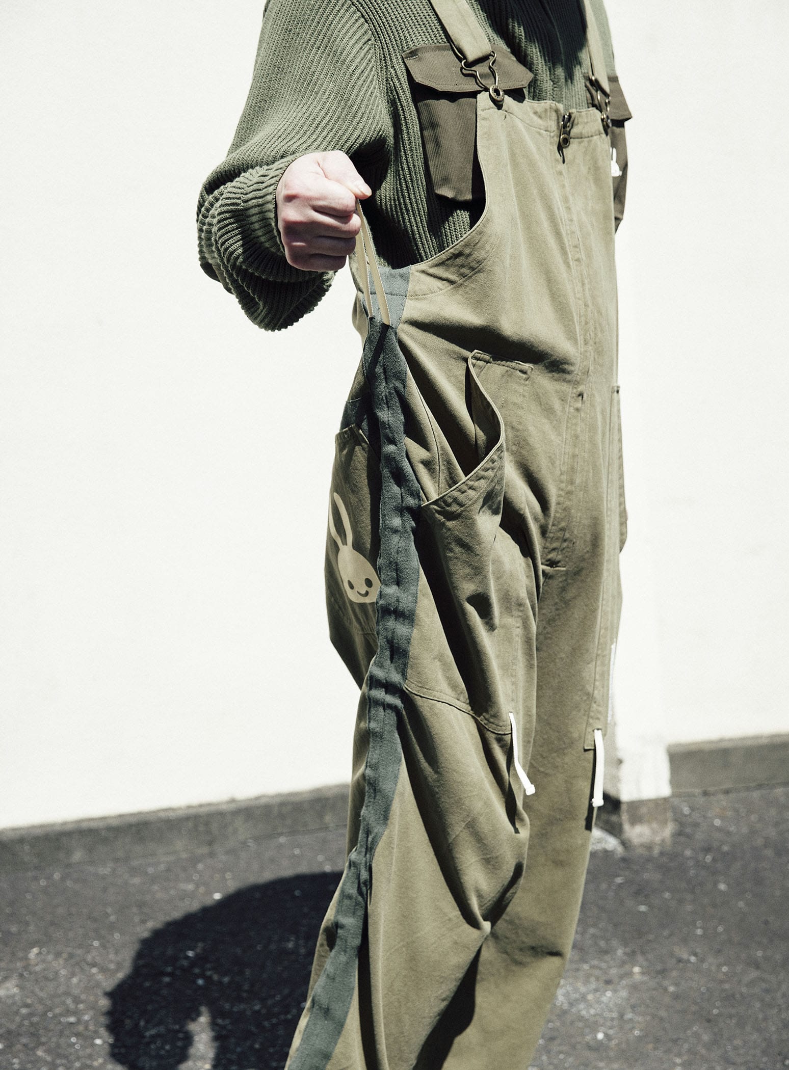 CUNE RELAX WORK WEARミリタリー風オーバーオール｜ウサギがいる｜CUNE