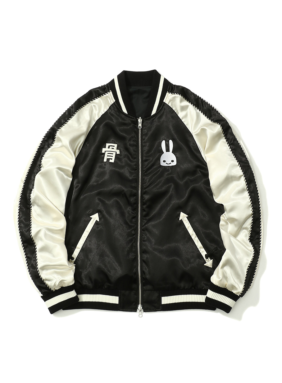 骨スカジャン｜ウサギがいる｜CUNE ONLINE STORE