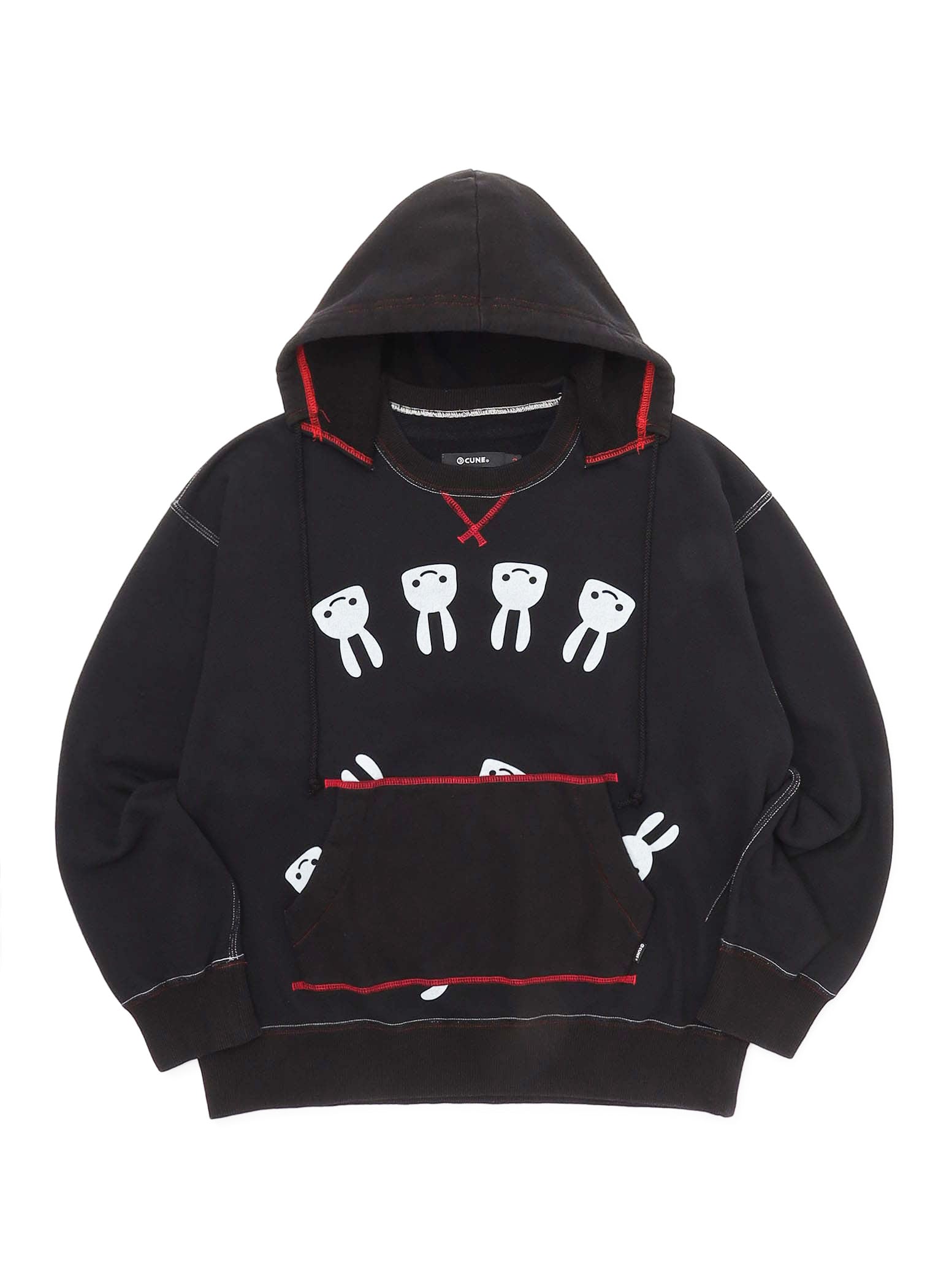 製品染めの後付けパーカー｜ウサギがいる｜CUNE ONLINE STORE