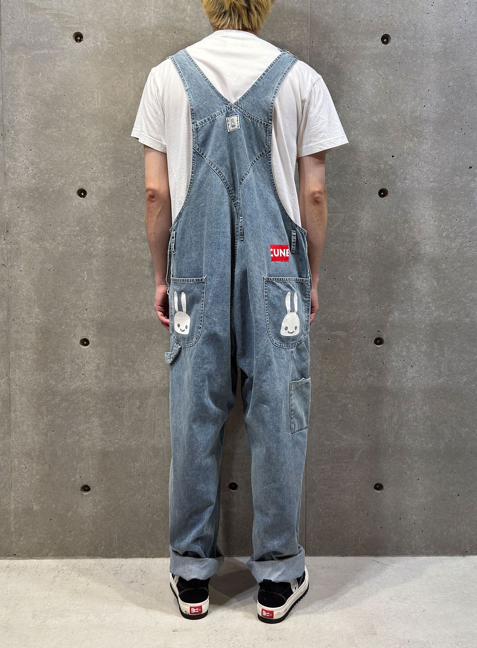 CUNE RELAX WORK WEAR＞ オーバーオール 加工｜ウサギがいる｜CUNE