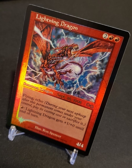 Foil 稲妻のドラゴン USG プロモ mtg 再録禁止 再録禁止カード