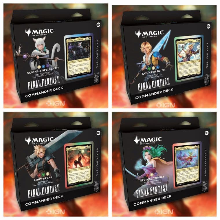 MTG×FF】「統率者デッキ」4種類の製品と統率者カードが判明