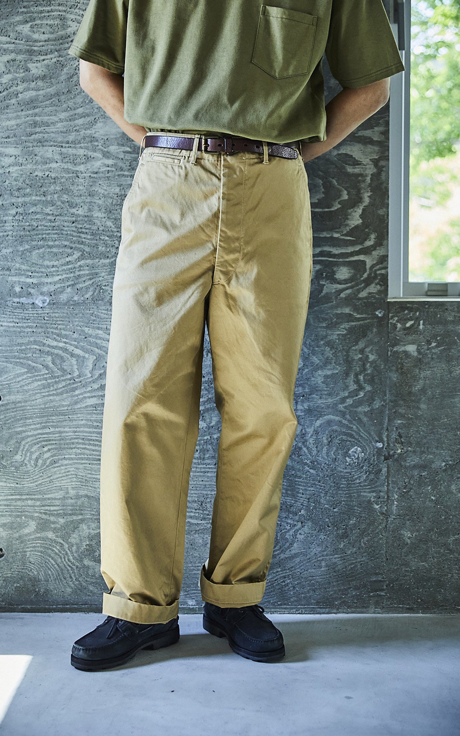 OrSlow Vintage Fit Army Trousers Dark Khaki