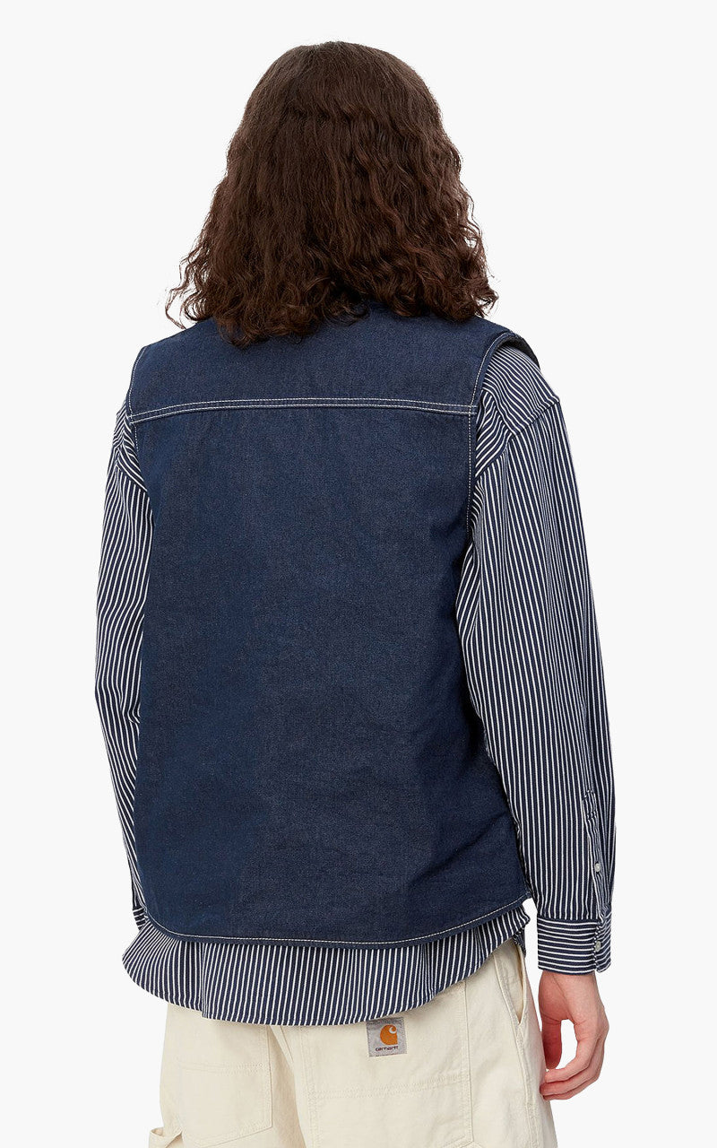 Carhartt WIP Chore Vest Blue One Wash