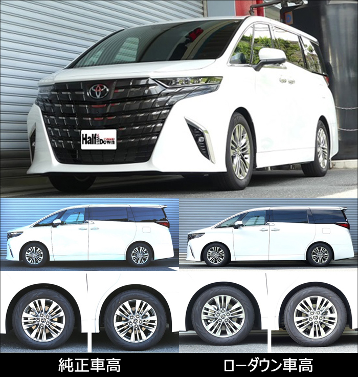 アルファード40系専用 RS-R ダウンサスキット Ti2000 HALF DOWN を販売