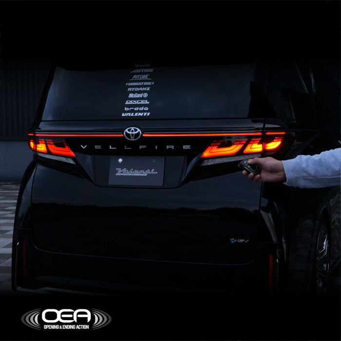 ヴェルファイア40系 純正テールランプ対応 ヴァレンティ オープニング