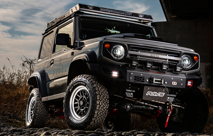 ジムニーノマド JC74専用 レイズ エーラップ-07X(ブラック) 16インチ