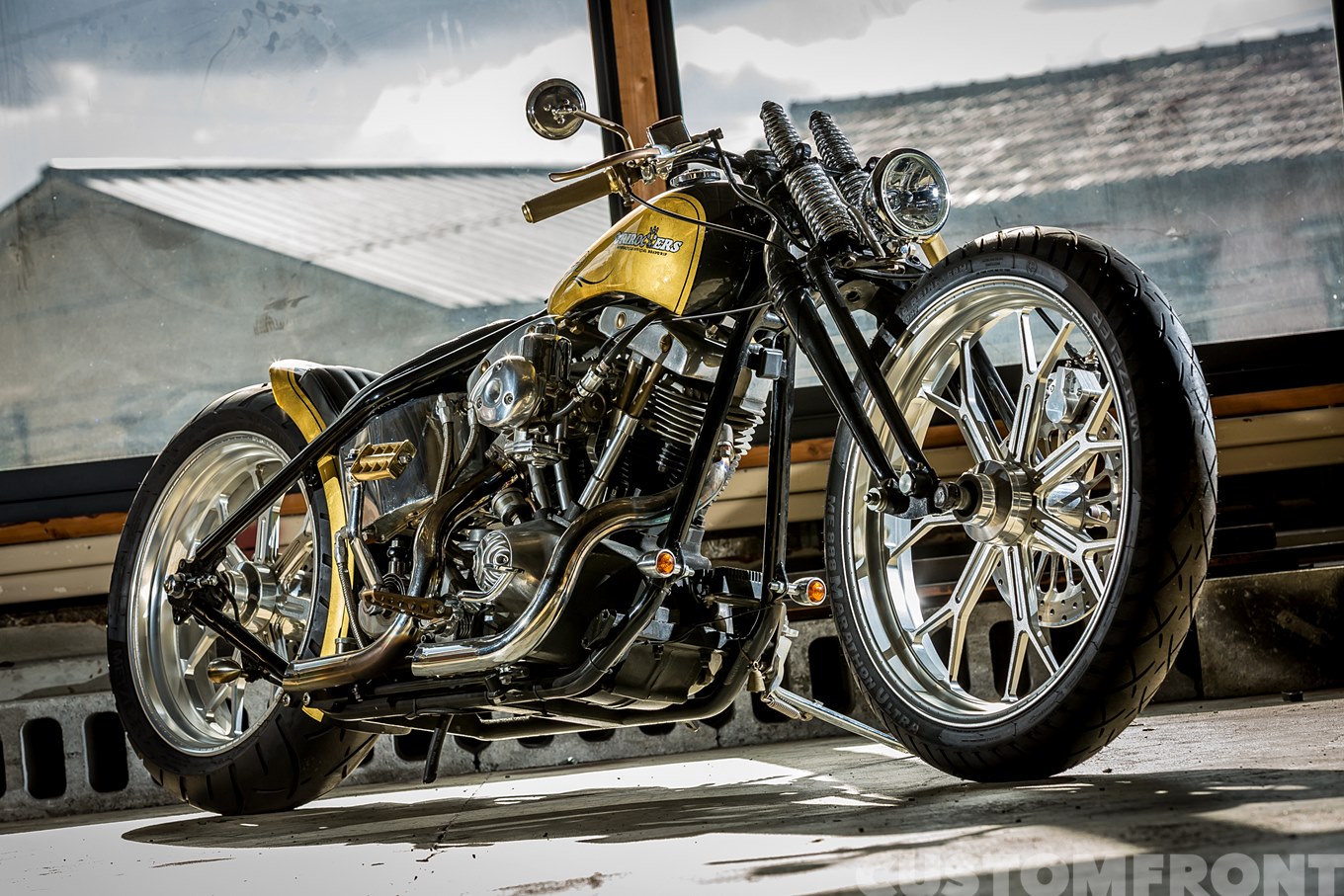 ハーレーダビッドソン グースネックショベルヘッド FX 1981