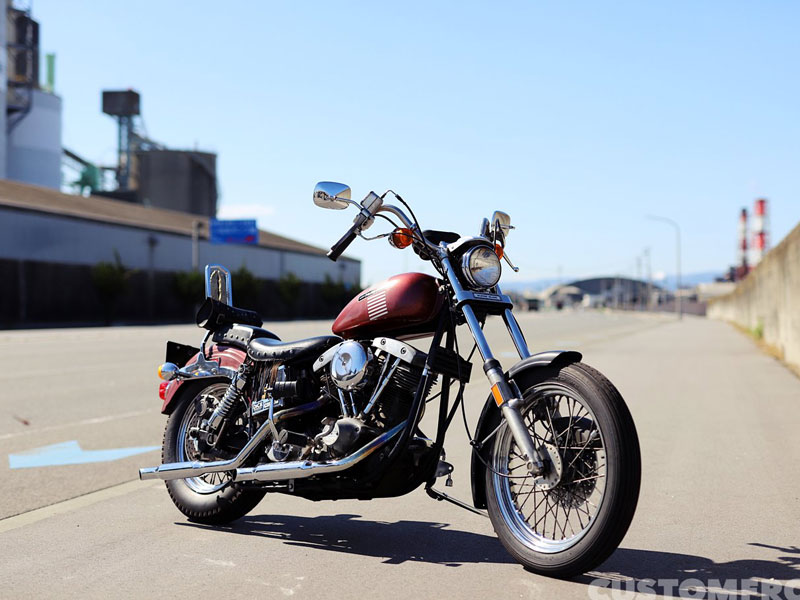 E*o様 ドラッグパイプ ハーレーFX 70〜84ショベル サイクルシャックPH