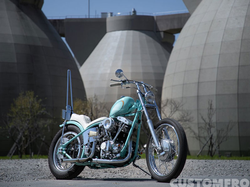 ハーレー女子のショベルヘッドチョッパー FLH 1980年・HOT SPICE