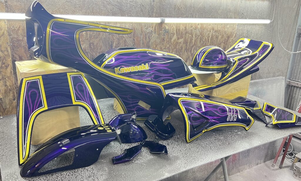 ZRX400 ゴーストファイヤーパターン カスタムペイント | カスタム