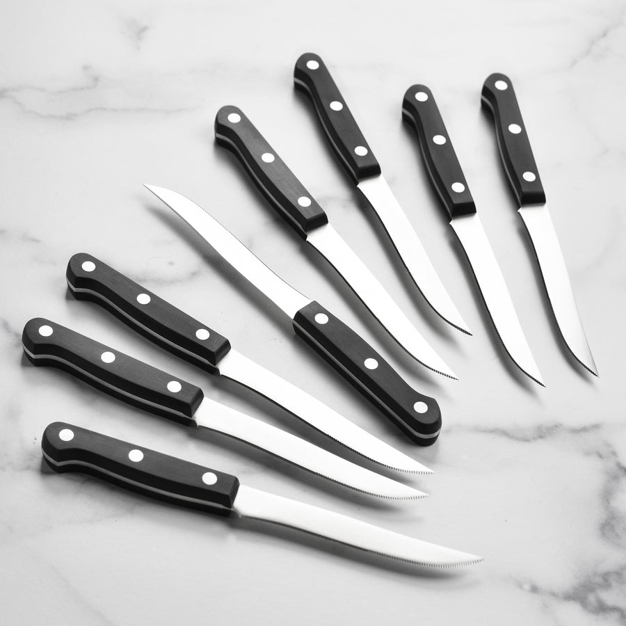J.A. Henckels Gourmet Steak Knives - 8 Piece Set with Case