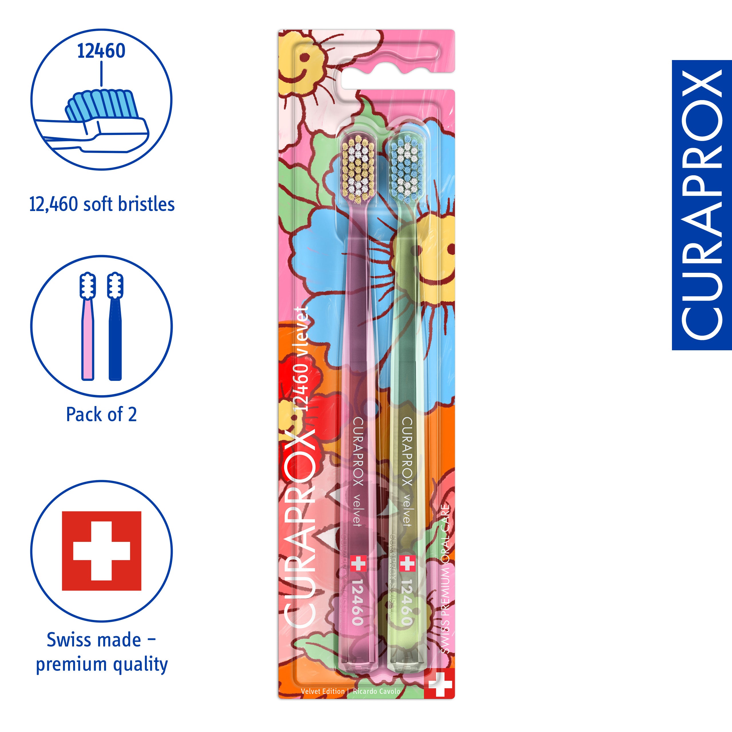 Curaprox CS 12460 Velvet Editon 2025, 2 pcs