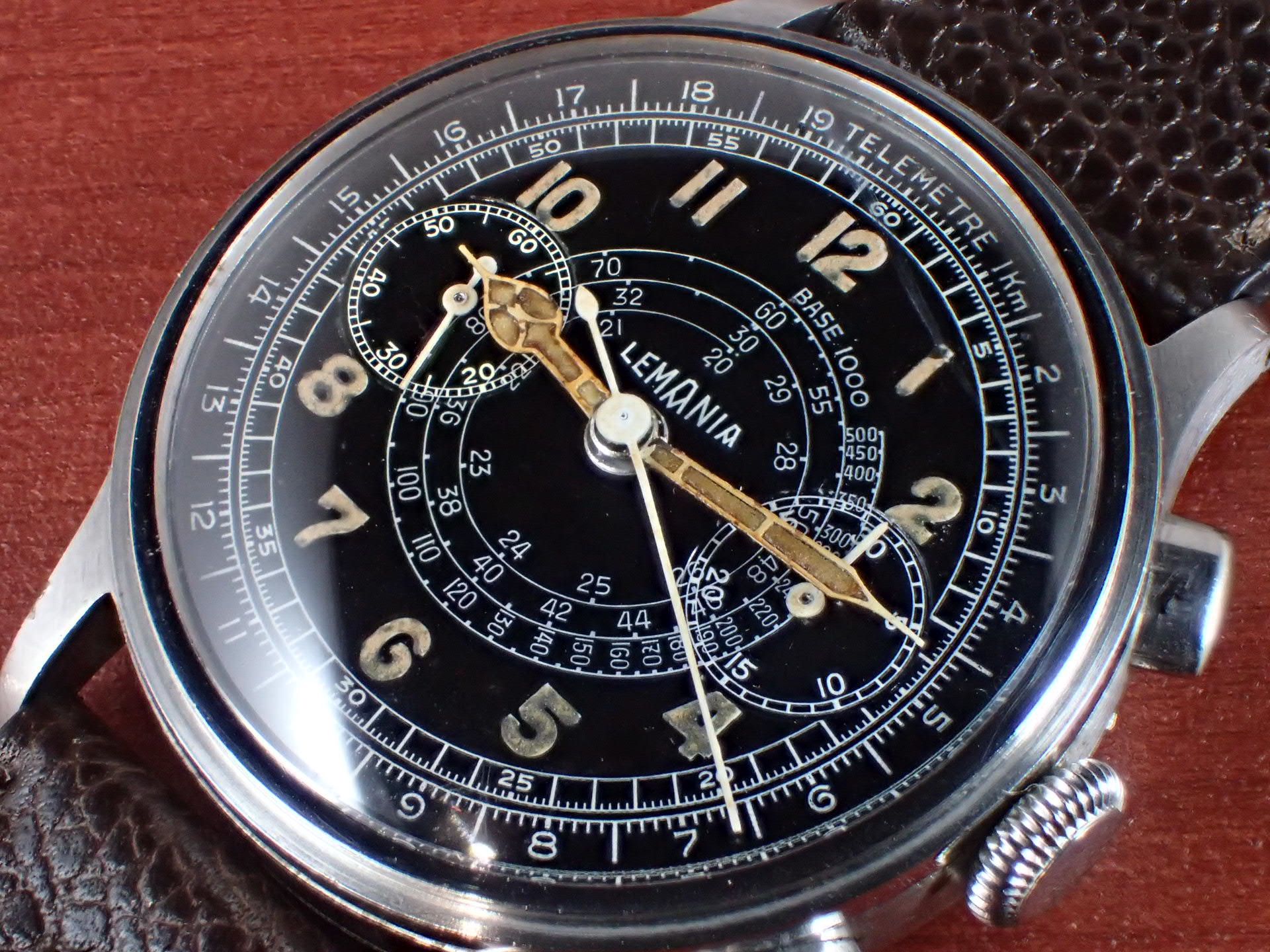 レマニア クロノグラフ Cal.15TL スネイルタキメーター 1940年代