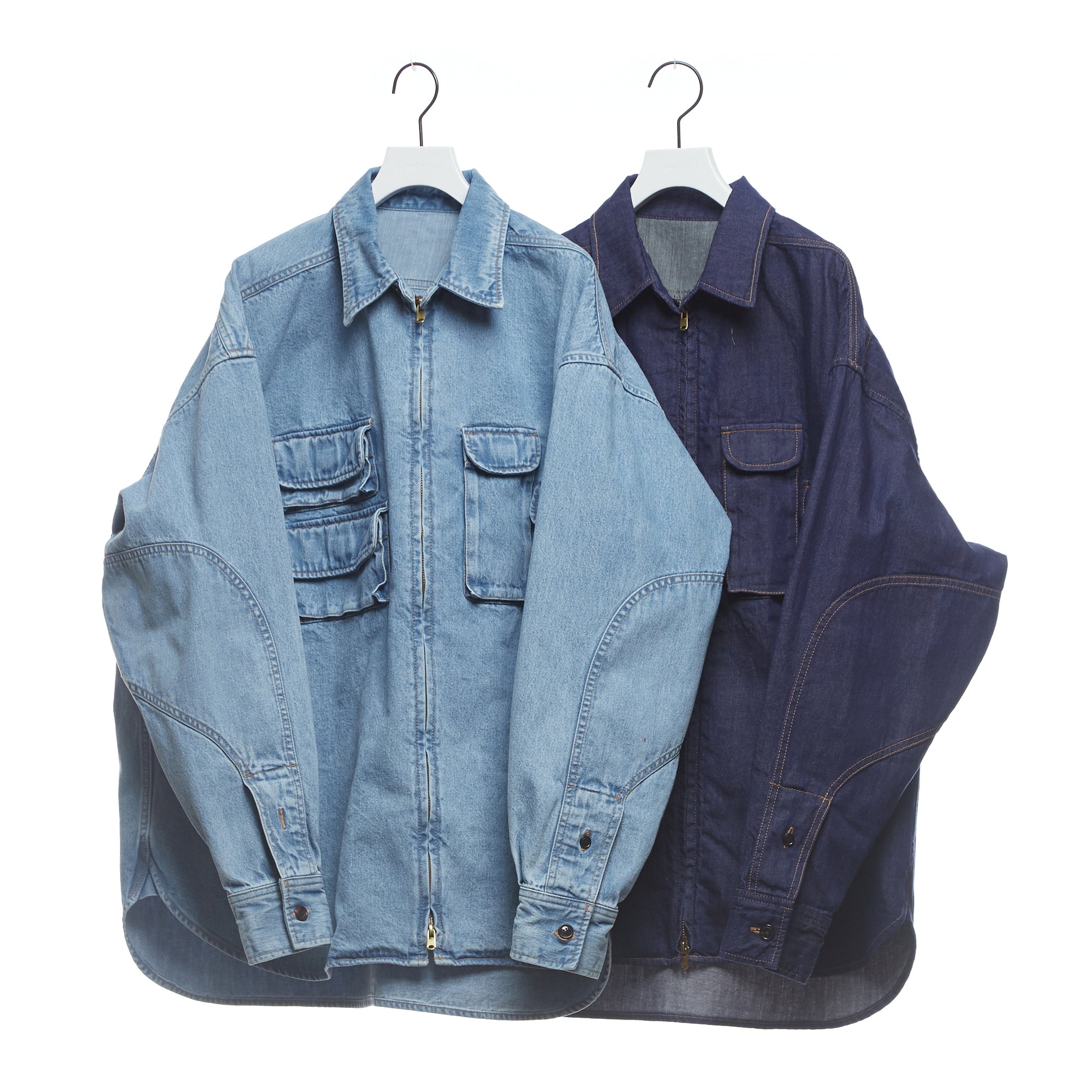 2025AW Fishing denim shirt - CURRENTAGE ONLINE STORE