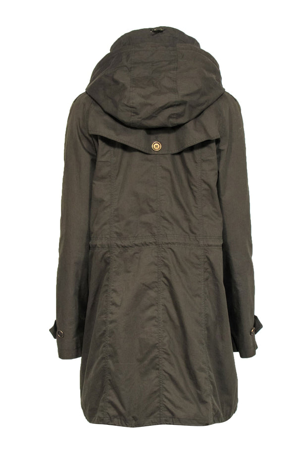 Burberry Brit - Olive Green Utility Jacket Sz 10 | Current Boutique