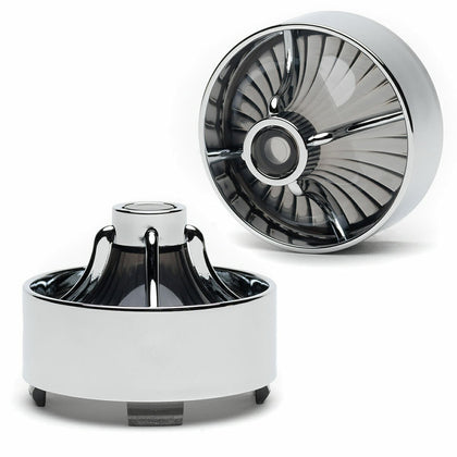 Harley Davidson Signal Lenses - Clip-in Turbine / Chrome / Smoked