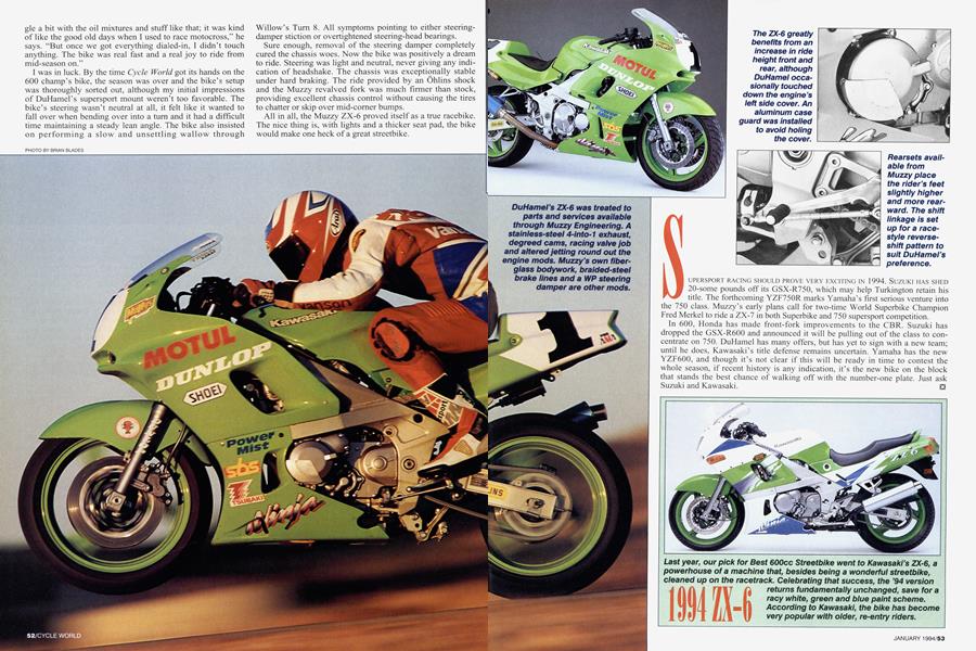 1994 Zx-6 | Cycle World | JANUARY 1994