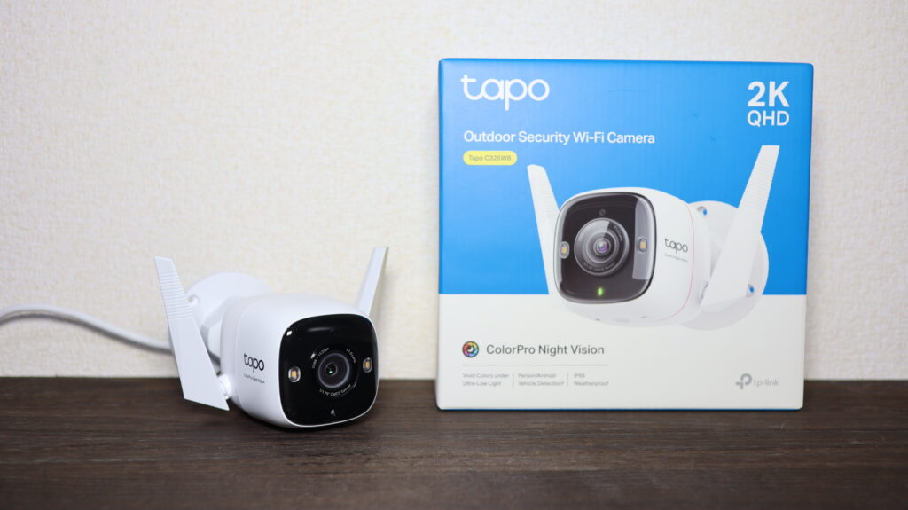 暗くても鮮明に見える屋外セキュリティWi-Fiカメラ Tapo C325WB