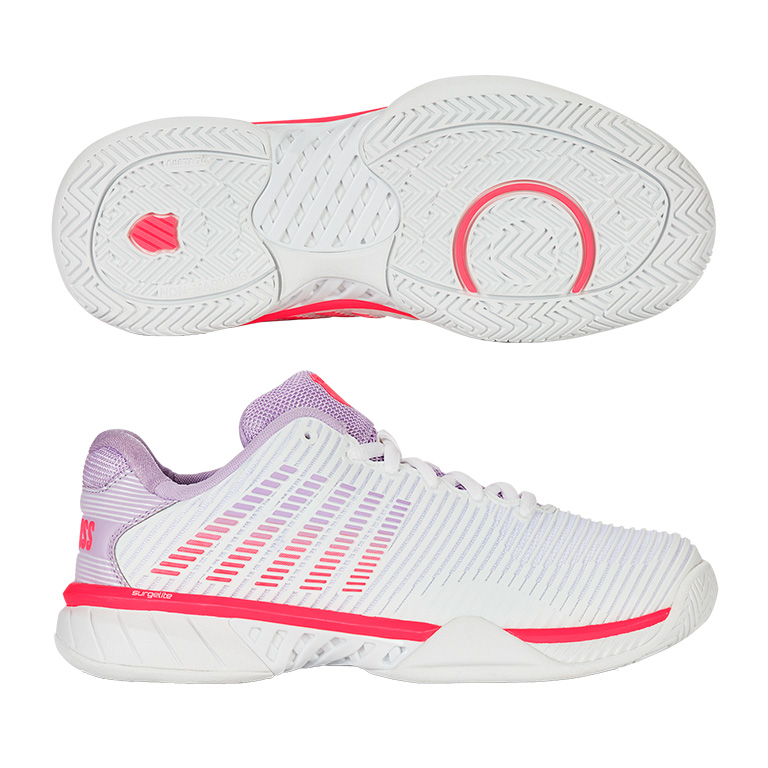 K・SWISS HYPERCOURT EXPRESS 2 WOMEN（WHITE X PURPLE）オールコート