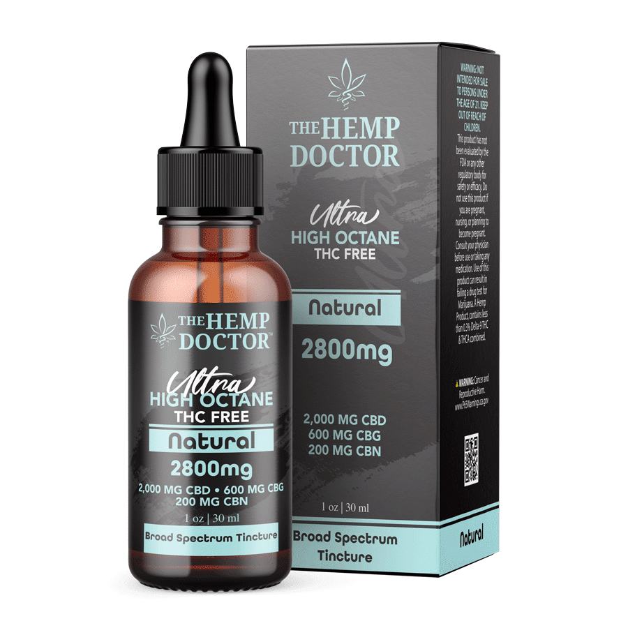 Buy High Octane THC Free CBD Oil Tinctures - The Hemp Doctor