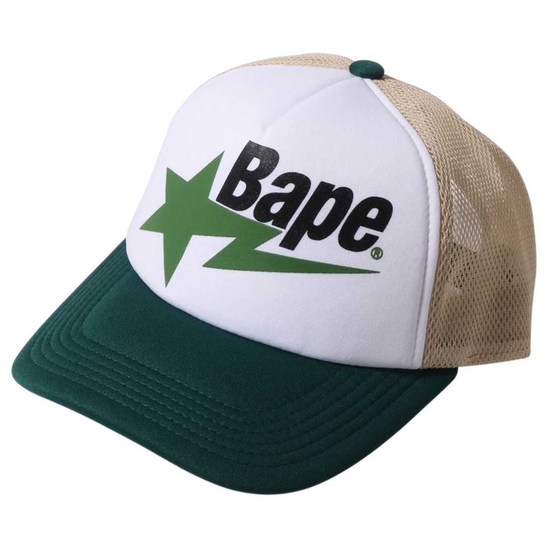 A Bathing Ape Bape Sta Mesh Cap green