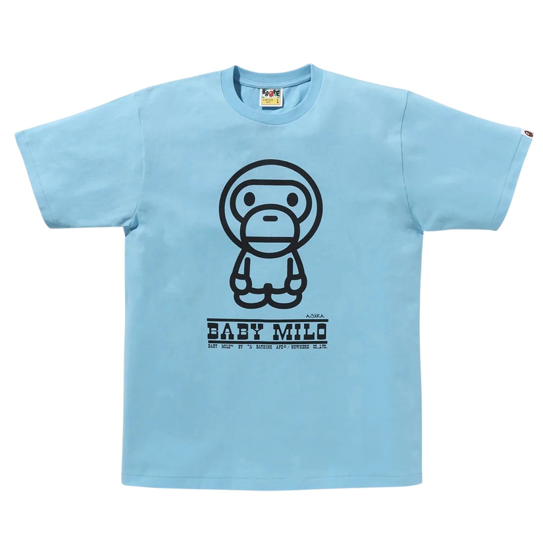 A Bathing Ape Men Classic Baby Milo Tee blue sax