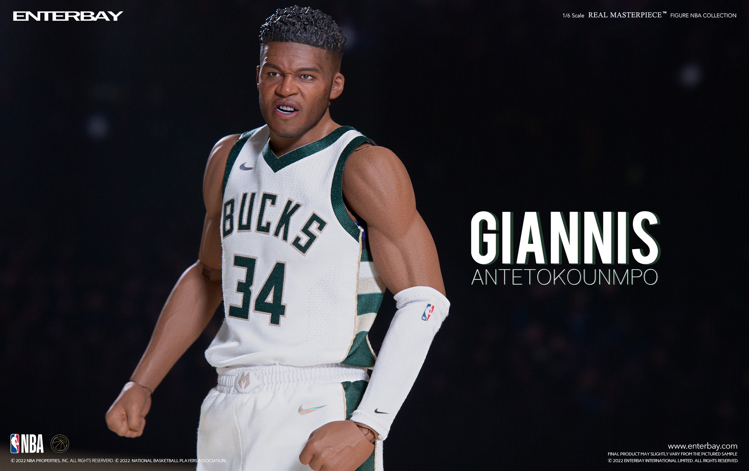NBA x Enterbay Milwaukee Bucks Giannis Antetokounmpo Real