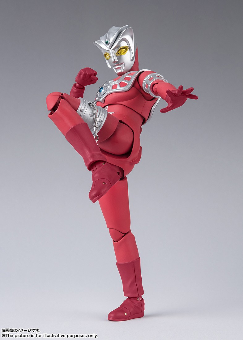 Bandai S.H.Figuarts Ultraman Leo Astra Figure red