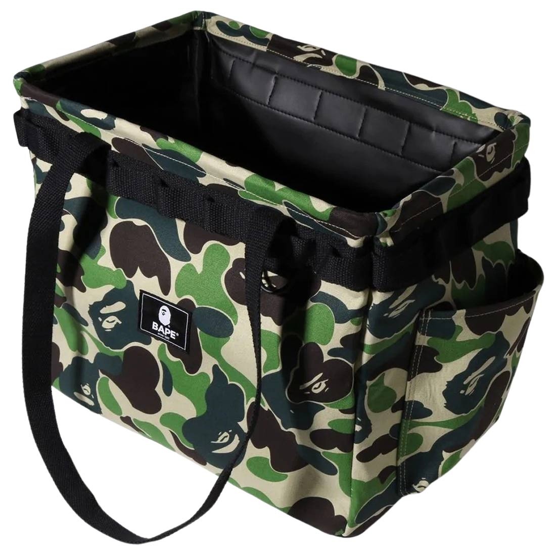 A Bathing Ape ABC Camo Bape Container Bag green