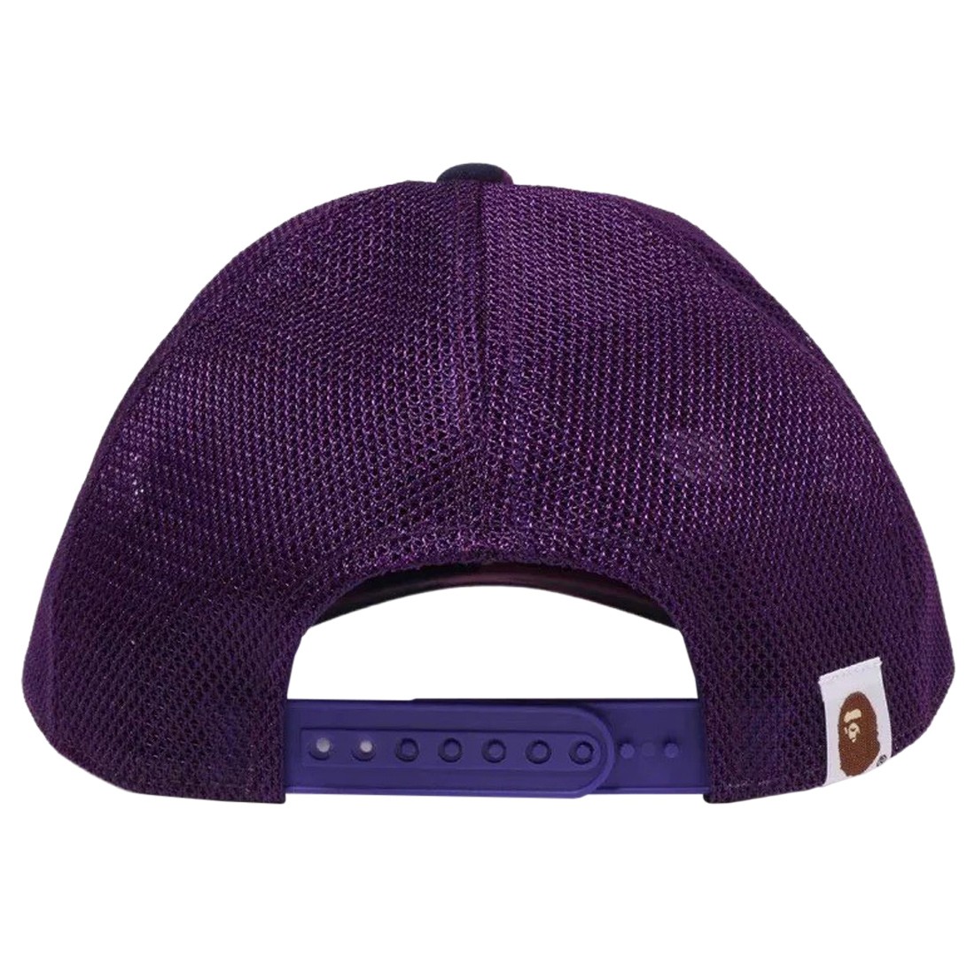 A Bathing Ape Color Camo NYC Logo Mesh Cap purple