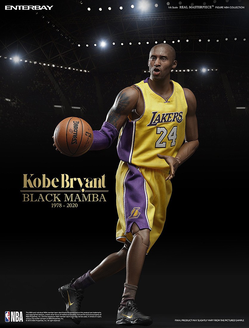 NBA x Enterbay LA Lakers Kobe Bryant Real Masterpiece 1/6 Scale