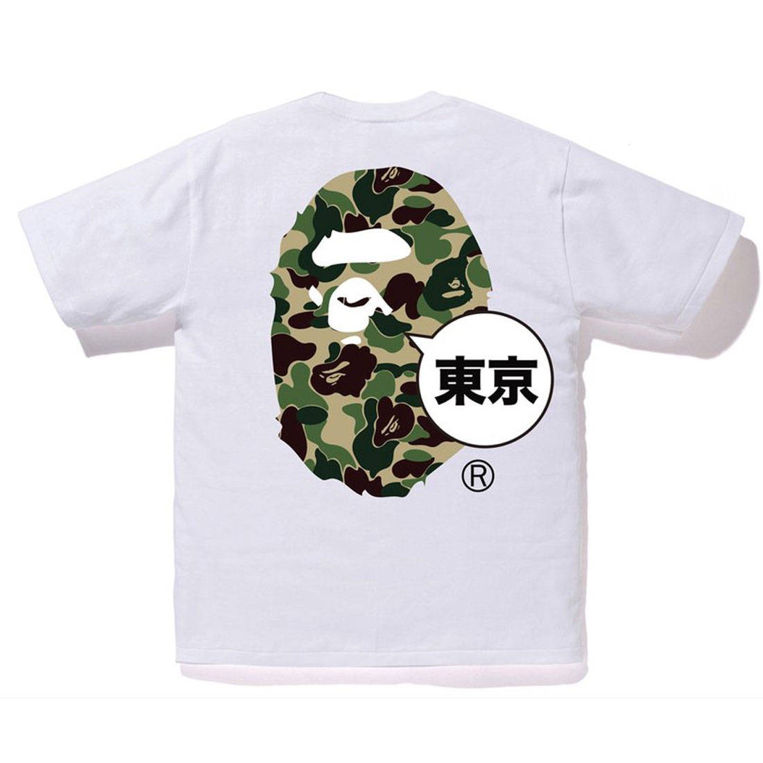 A Bathing Ape Men Tokyo Big Ape Head City Tee white